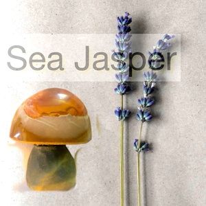 Natural Sea Jasper Mushroom